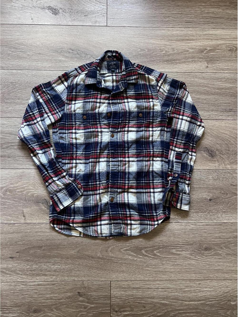 J.Crew Women’s Flannel Button-Up Shirt, XS
